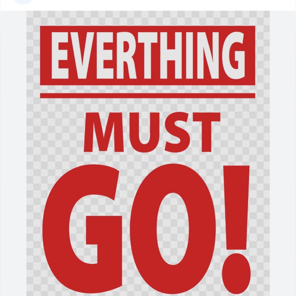 All items must go